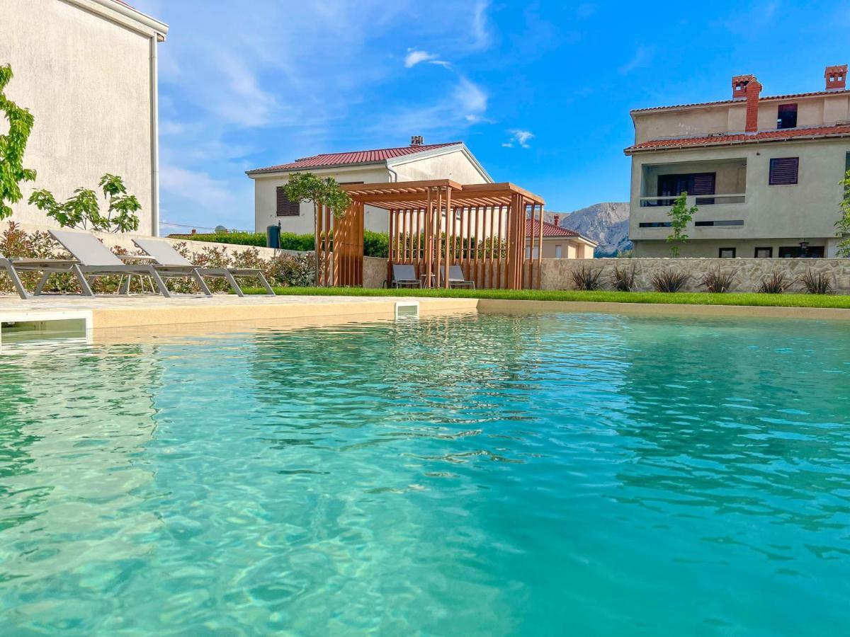 Apartment Baska Mit Poolarea - Krk, Kroatien Luaran gambar