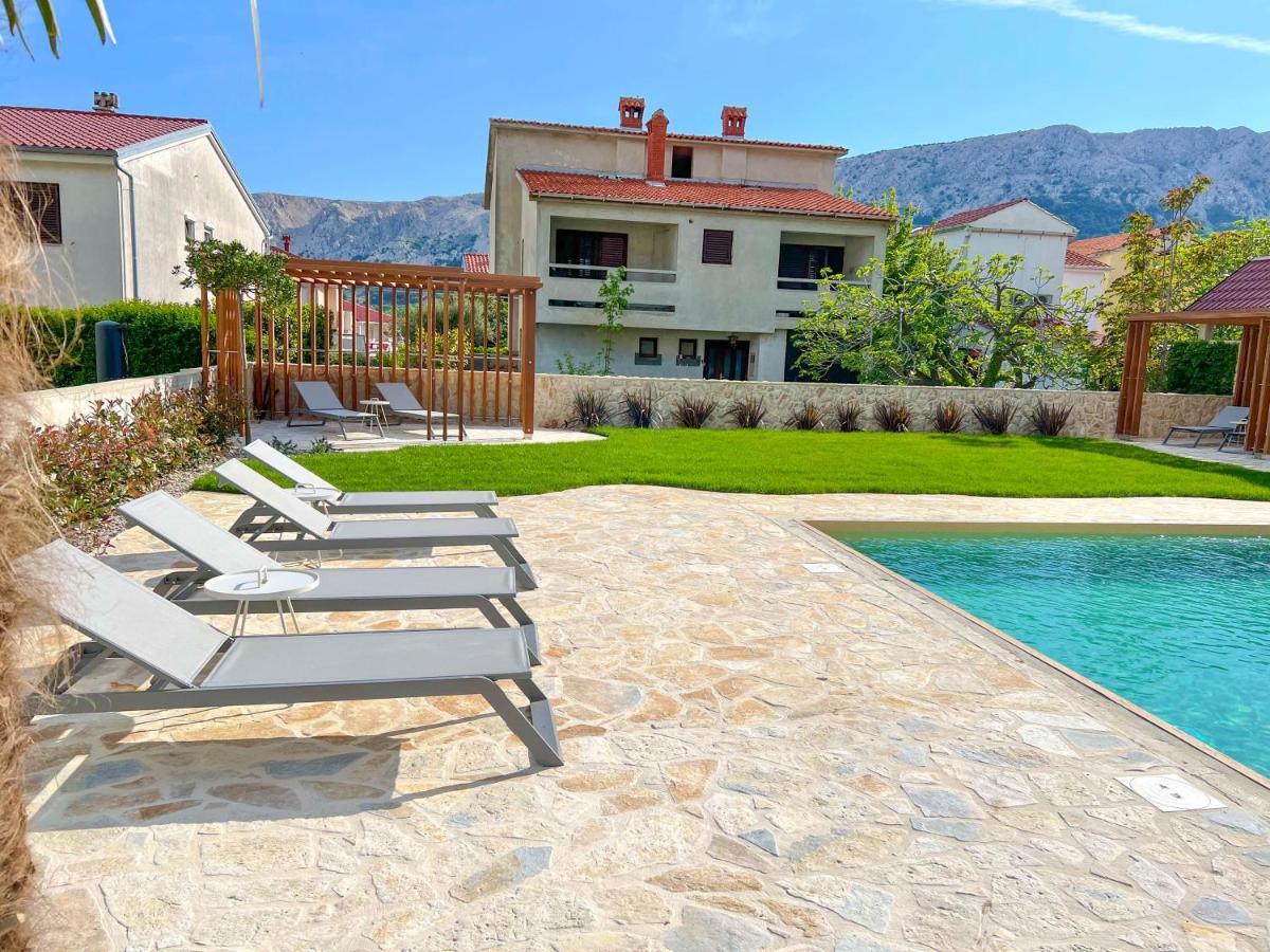 Apartment Baska Mit Poolarea - Krk, Kroatien Luaran gambar