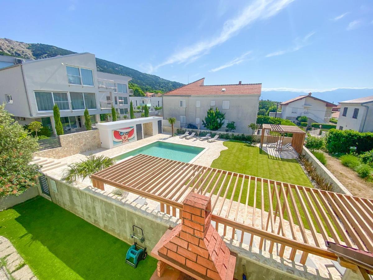 Apartment Baska Mit Poolarea - Krk, Kroatien Luaran gambar