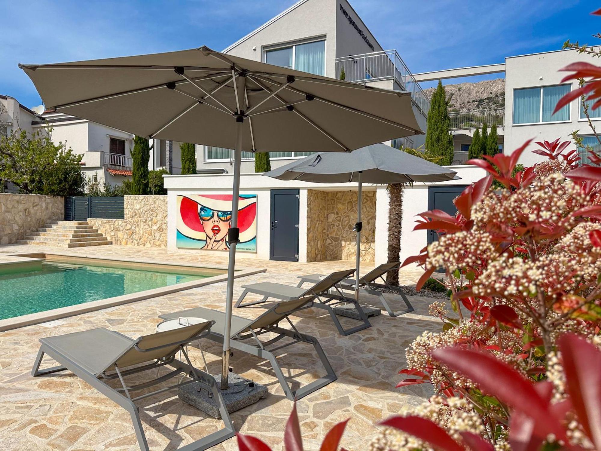 Apartment Baska Mit Poolarea - Krk, Kroatien Luaran gambar
