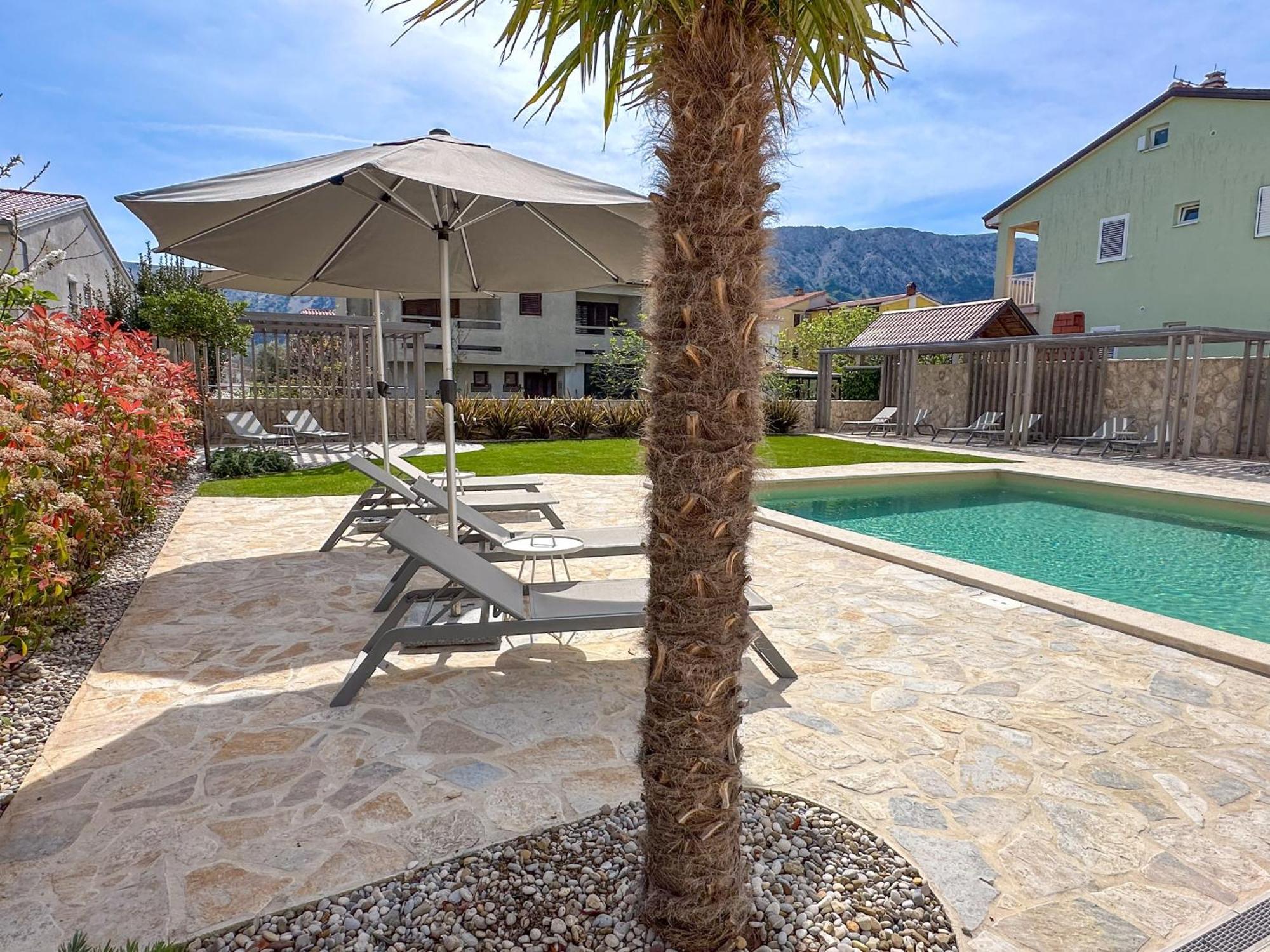 Apartment Baska Mit Poolarea - Krk, Kroatien Luaran gambar